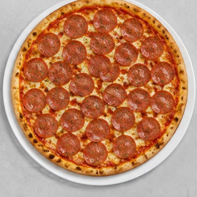 14" pizza with one topping