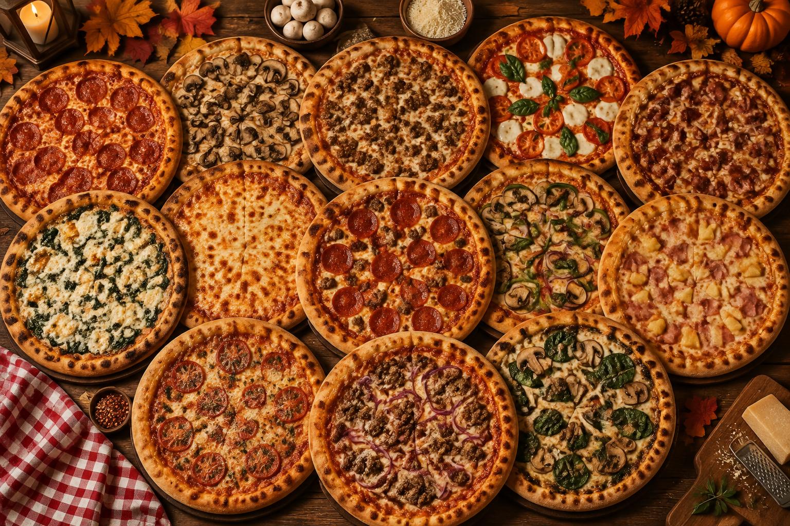 Large pizzas — Buy 10, Get 3 Free